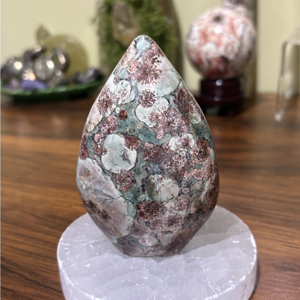 Green Sakura agate/jasper mix
